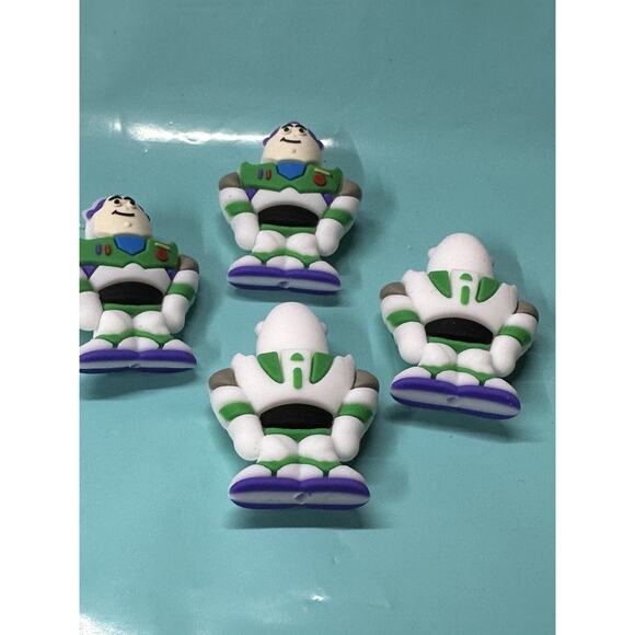 Silicone Focal Beads DIY Beadable Pens Buzz Lightyear 4 Pieces - Picture 4 of 6